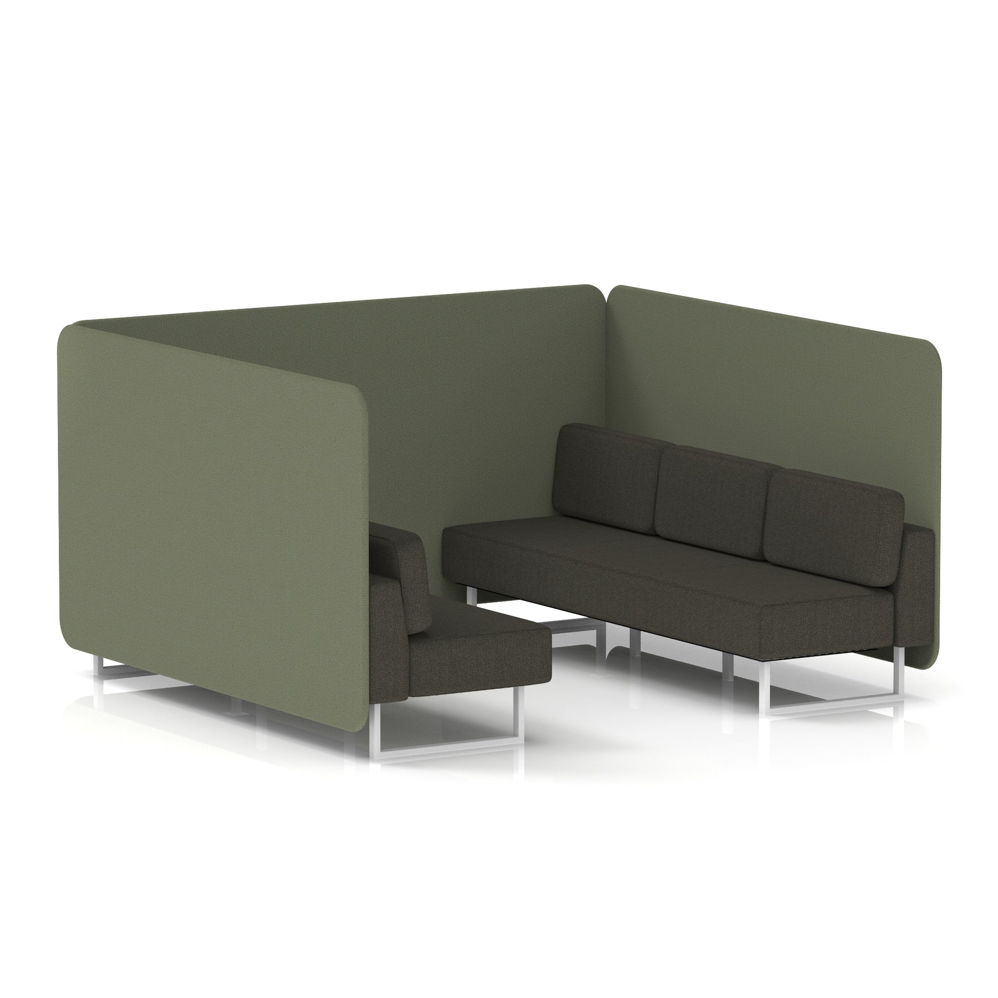 Brixworth Bench Booth in Two Tone