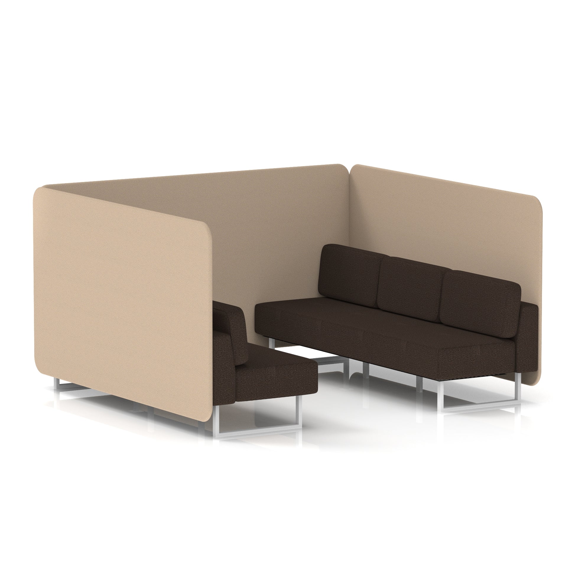 Brixworth Bench Booth in Two Tone