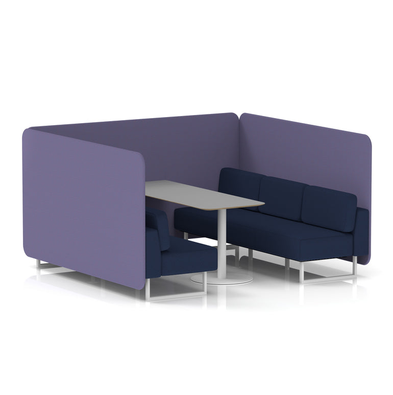 Brixworth Bench Booth With Grey Table In Two Tone