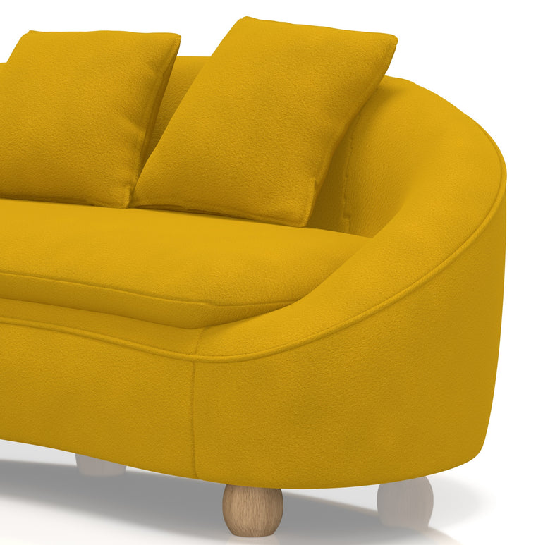 Mimi 3 Seater Curved Sofa