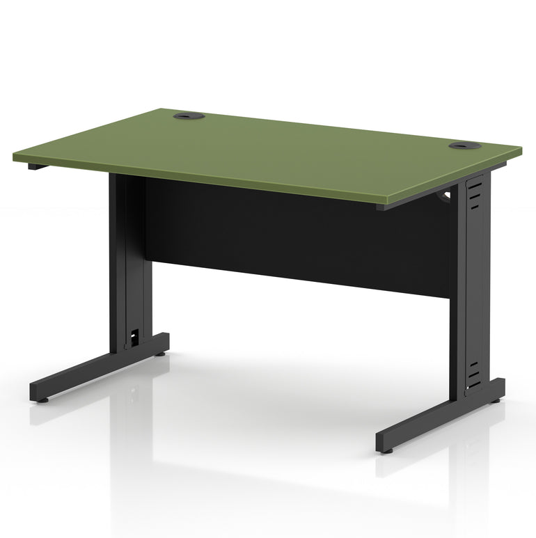 Impulse 1200mm Straight Desk Cable Managed Leg