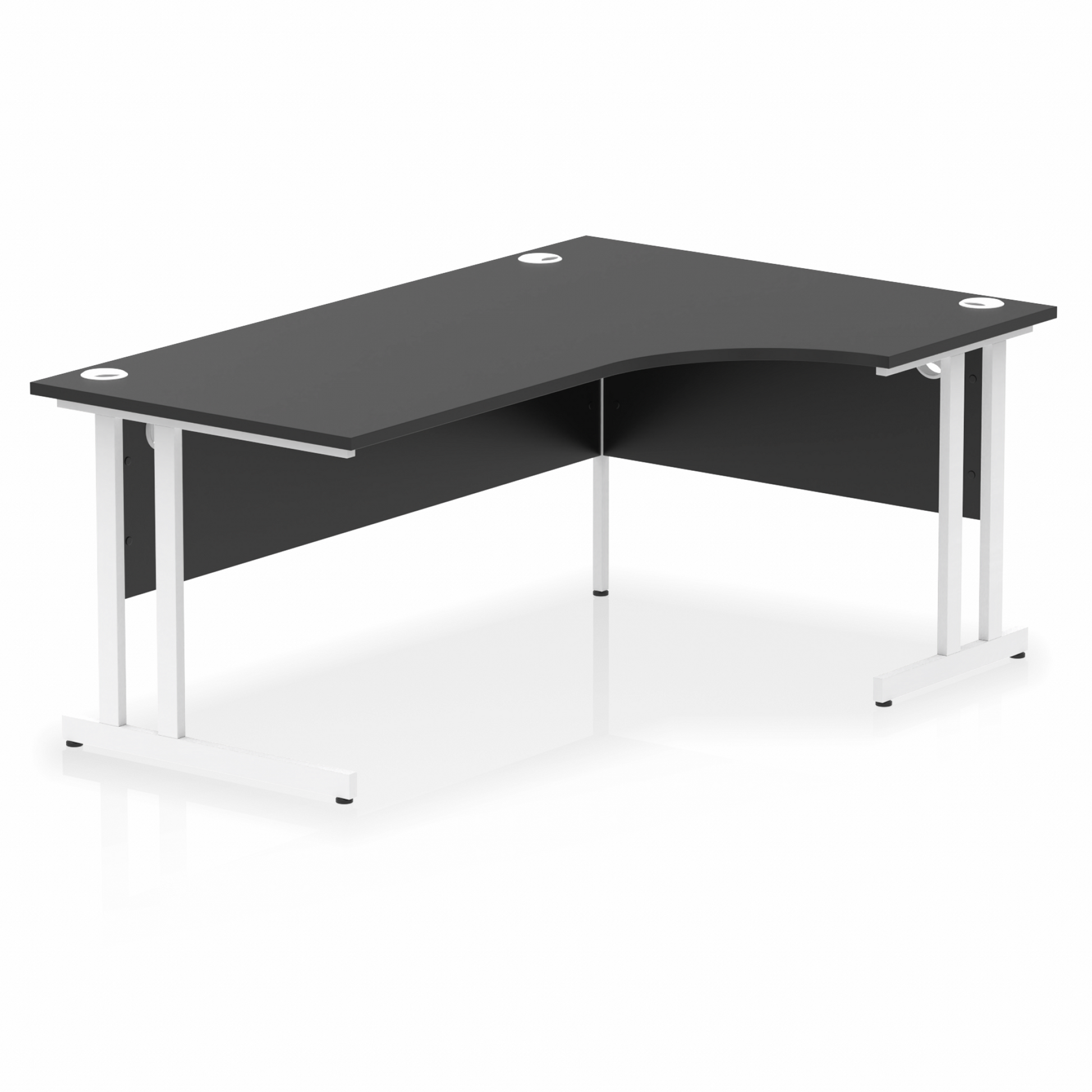 Impulse 1800mm Right Crescent Desk Cantilever Leg