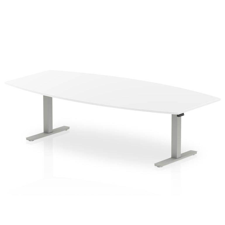 High Gloss Writable Boardroom Table Height Adjustable