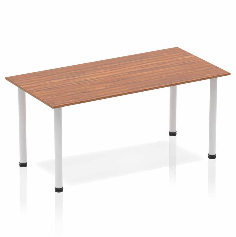 Impulse 1600mm Straight Table With Post Leg