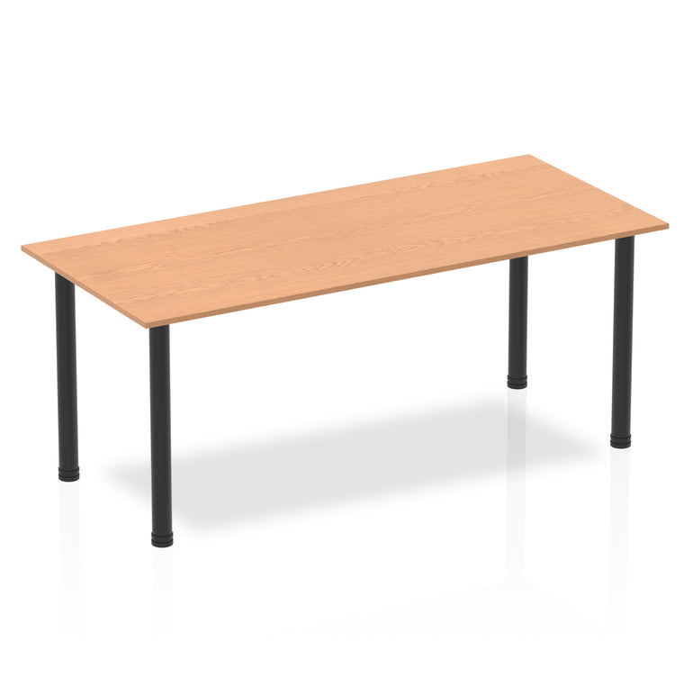 Impulse 1800mm Straight Table With Post Leg