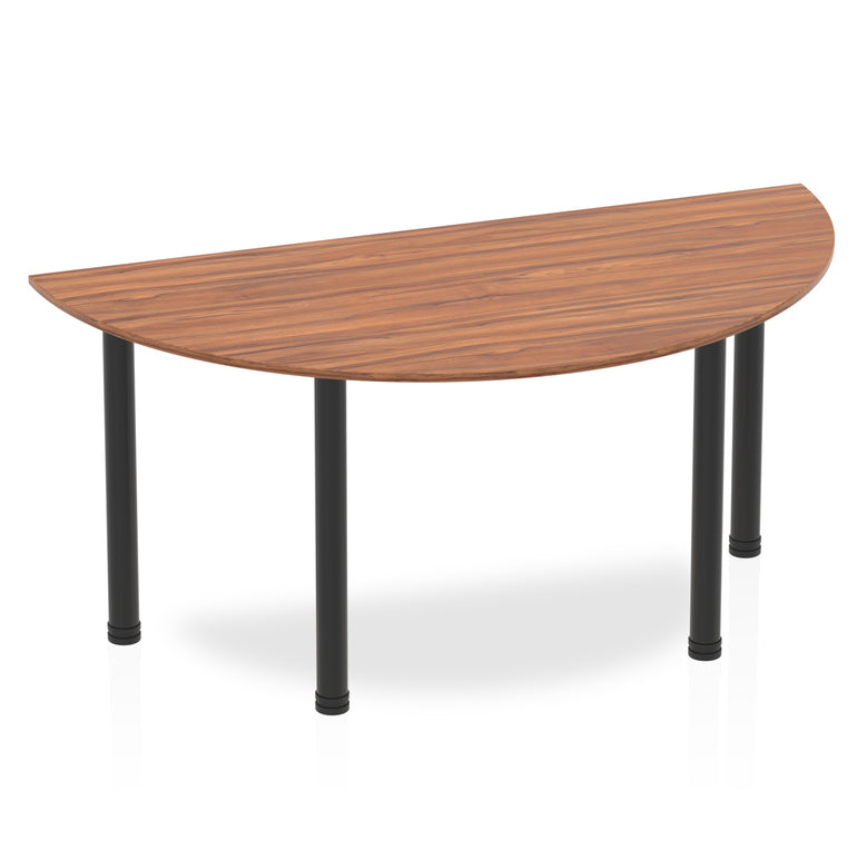 Impulse Semi-Circle Table With Post Leg