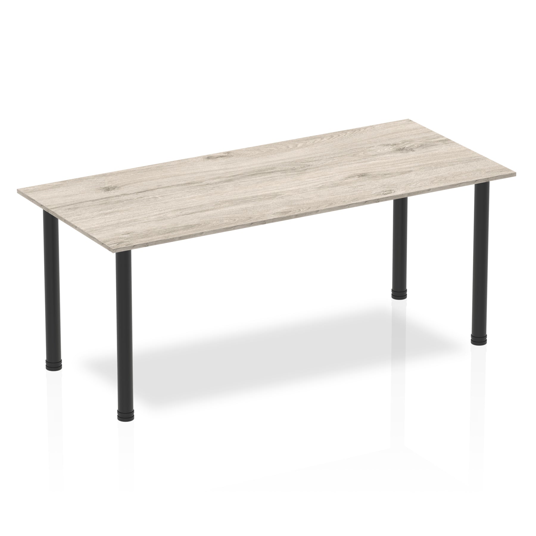 Impulse 1800mm Straight Table With Post Leg – Dynamic Office Solutions