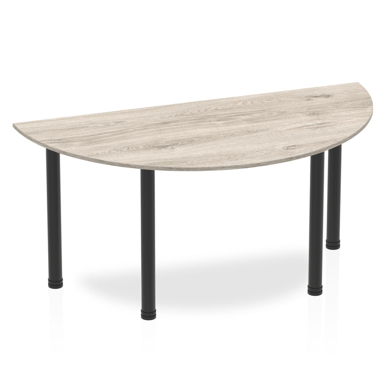 Impulse Semi-Circle Table With Post Leg