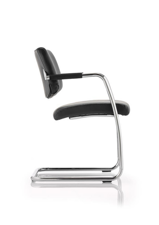 Havanna Medium Back Cantilever Visitor Chair with Arms