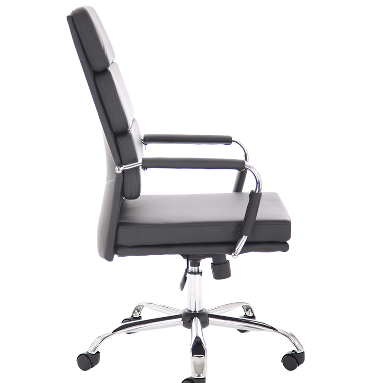 Advocate Medium Back Bonded Leather Executive Office Chair with Arms