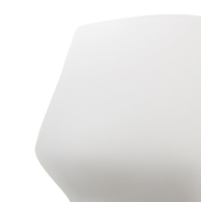 Florence Spindle White Frame Fabric Seat Visitor Chair