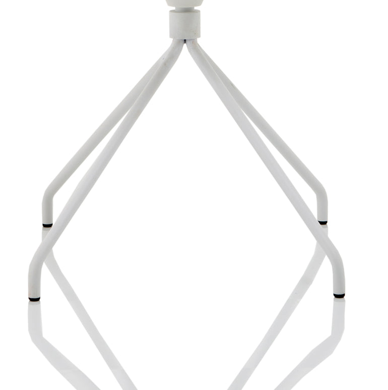 Florence Spindle White Frame Fabric Seat Visitor Chair