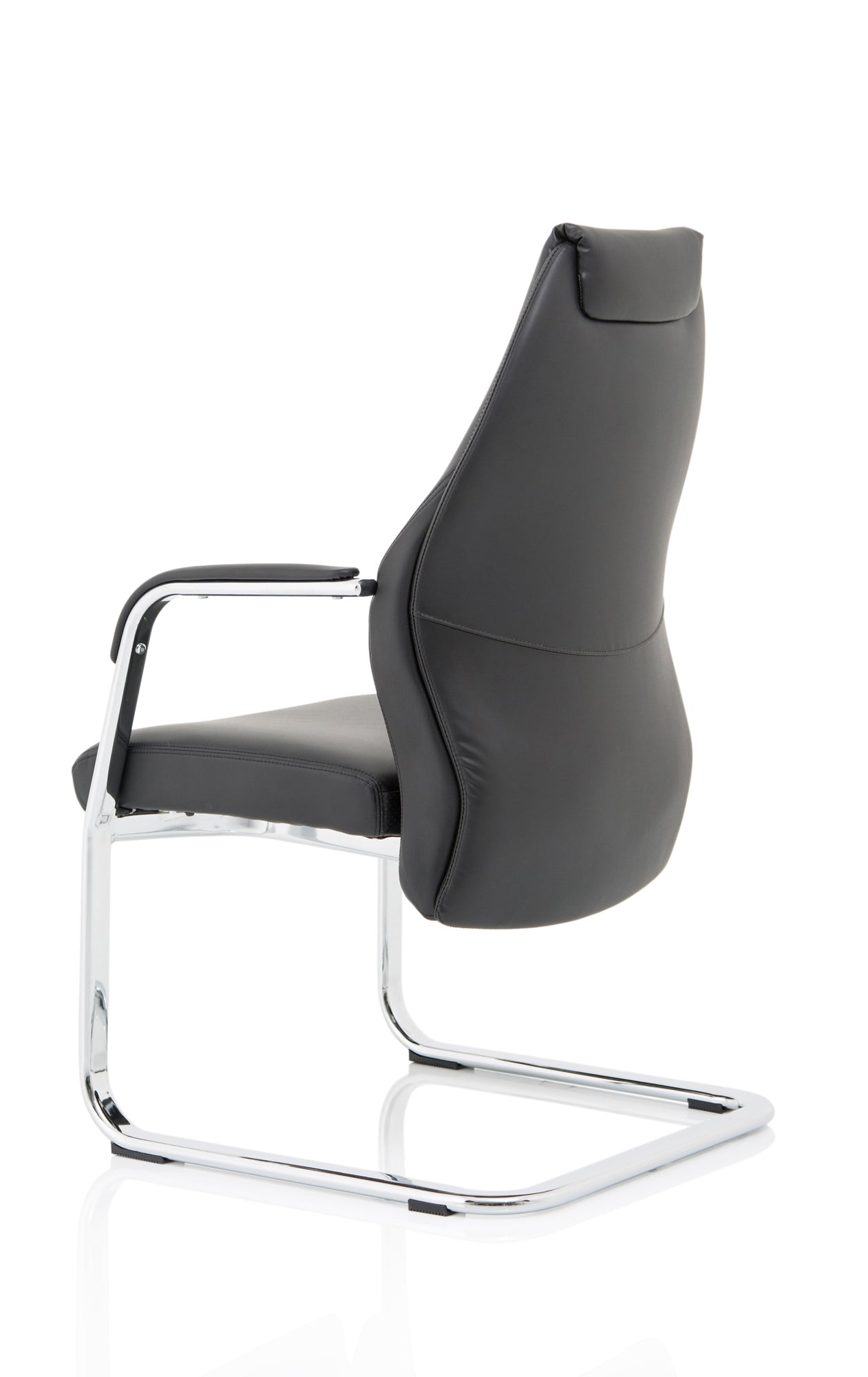 Mien High Back Leather Cantilever Visitor Office Chair