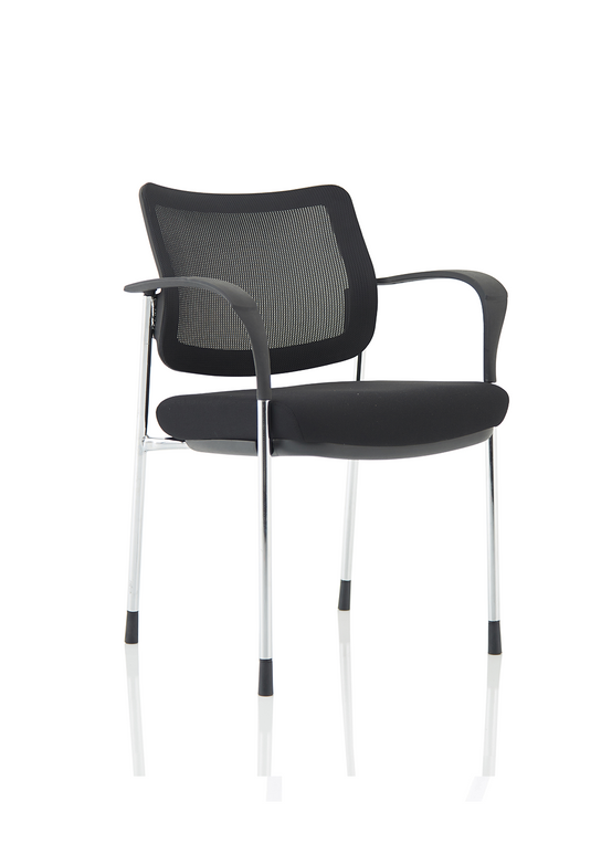 Brunswick Deluxe Medium Back Stacking Visitor Office Chair with Arms