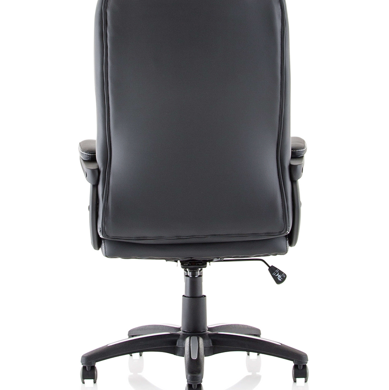 Dakota High Back Black Leather Executive Office Chair with Arms