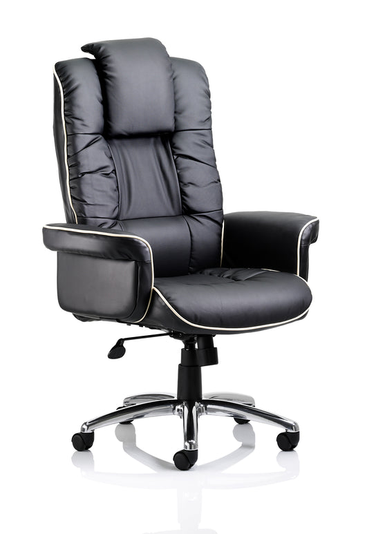 Chelsea High Back Soft Leather Executive Office Chair with Arms
