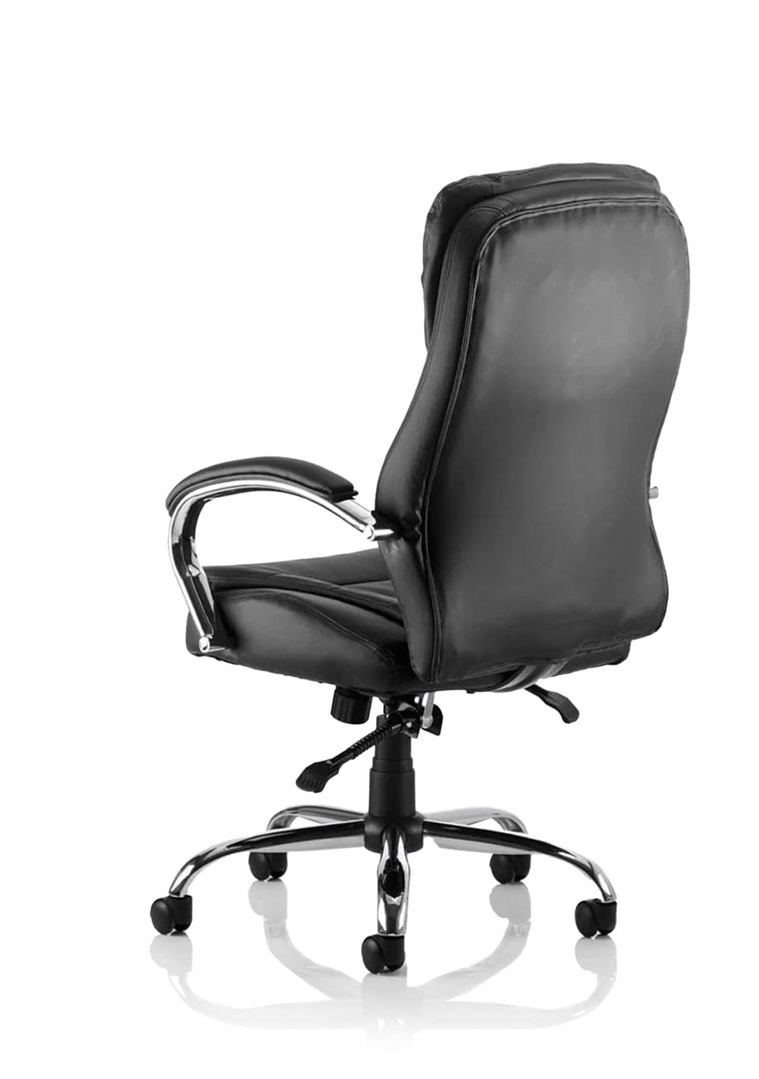 Rocky High Back Executive Black Leather Office Chair with Arms