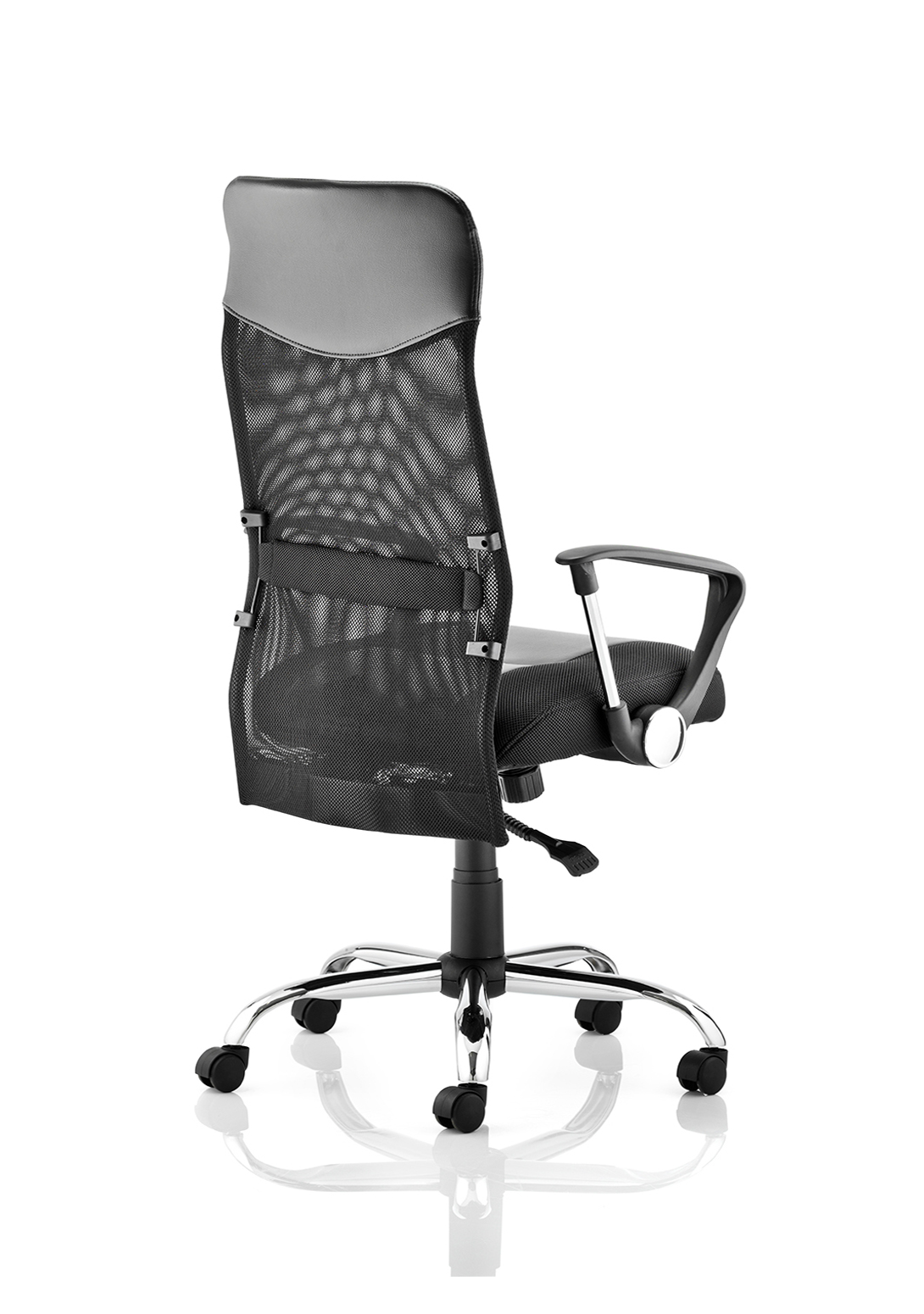 Vegas High Back Black Executive Office Chair with Arms