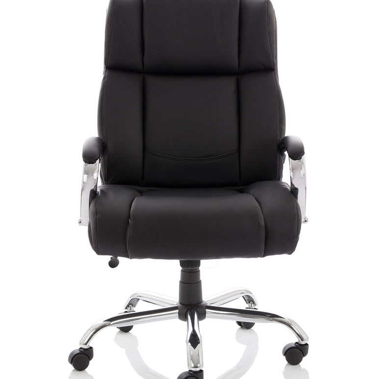 Texas High Back Heavy Duty Executive Black Leather Office Chair with Arms