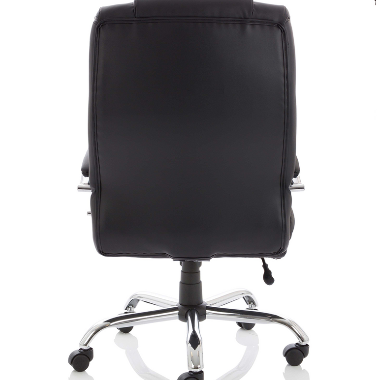 Texas High Back Heavy Duty Executive Black Leather Office Chair with Arms