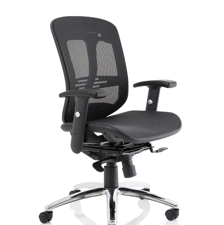 Mirage II Mesh Back Task Operator Office Chair with Height Adjustable Arms