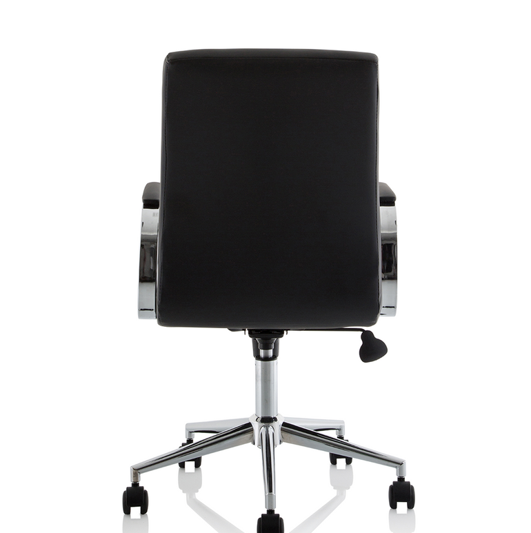 Ezra Medium Back Leather Executive Office Chair with Arms