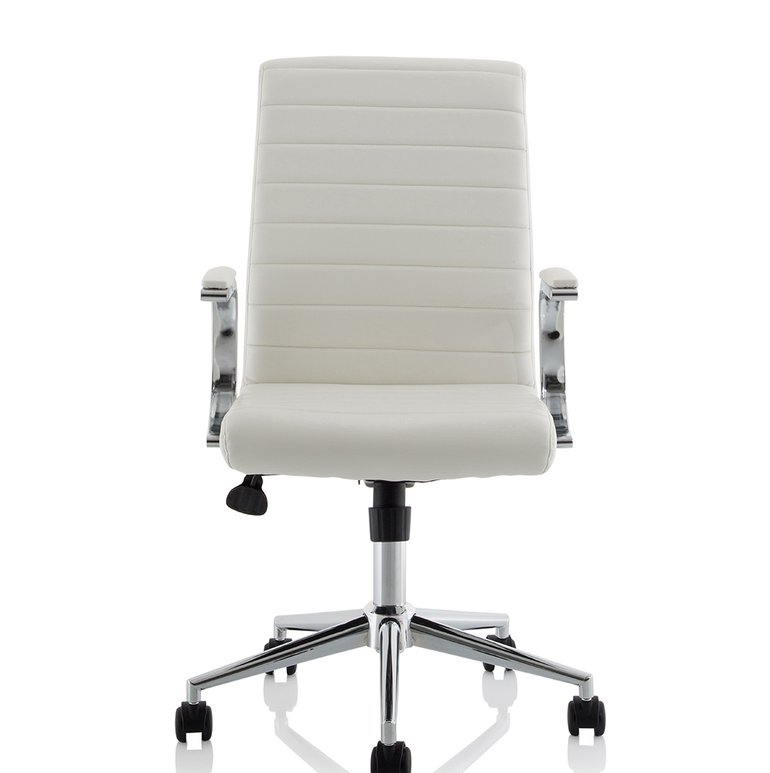 Ezra Medium Back Leather Executive Office Chair with Arms