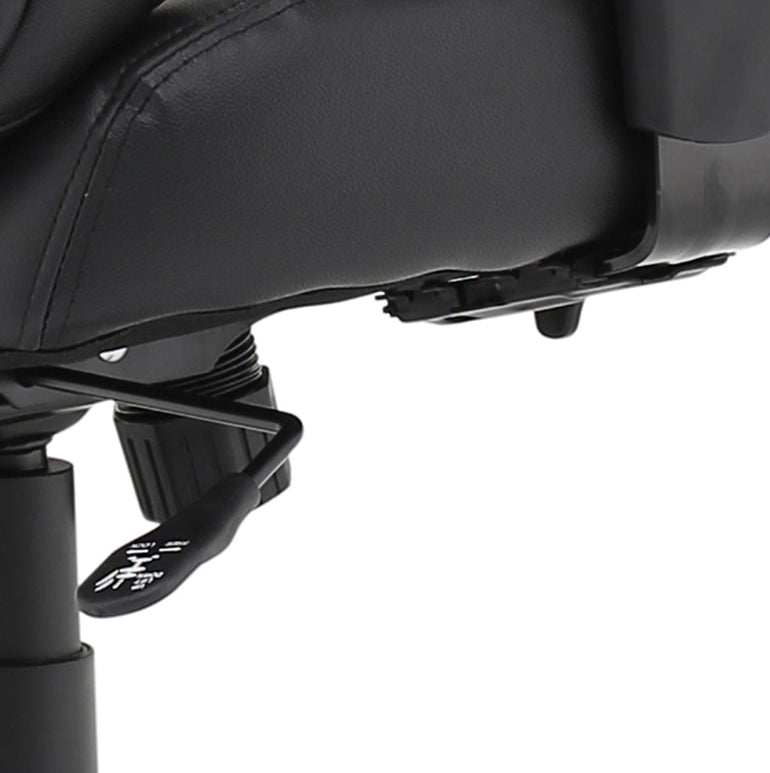 Winsor Medium Back Executive Black Leather Office Chair with Arms