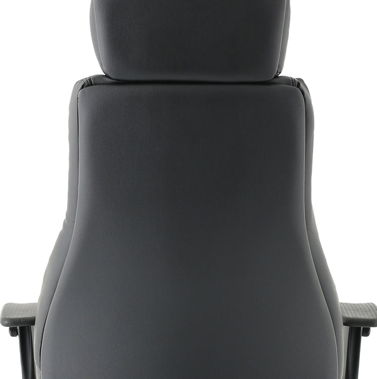 Winsor Medium Back Executive Black Leather Office Chair with Arms