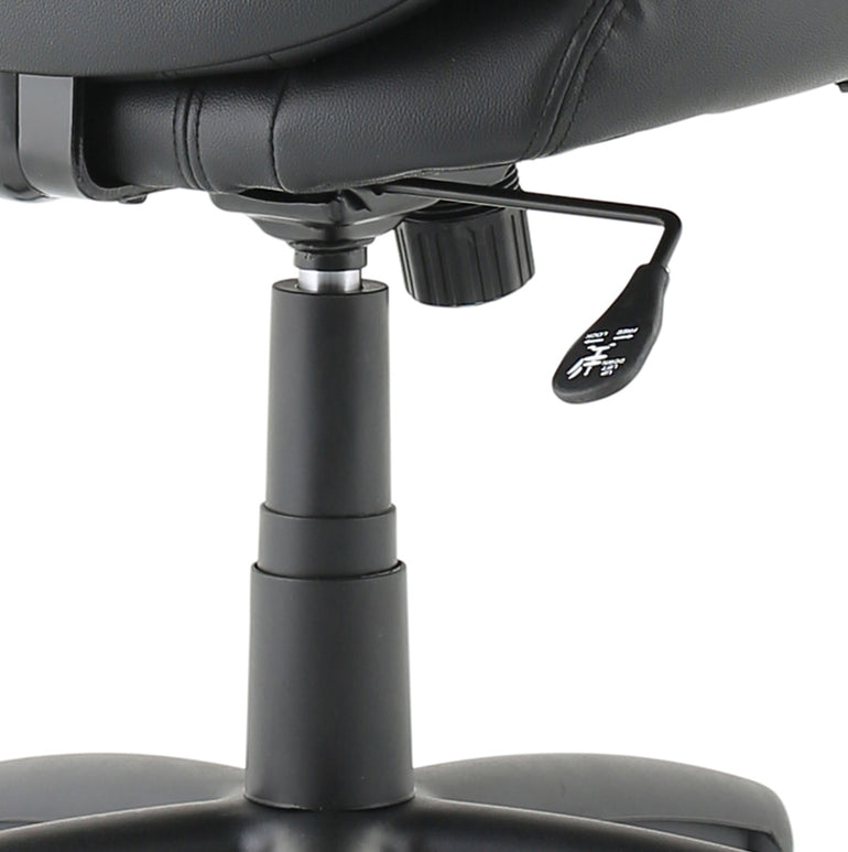 Winsor Medium Back Executive Black Leather Office Chair with Arms