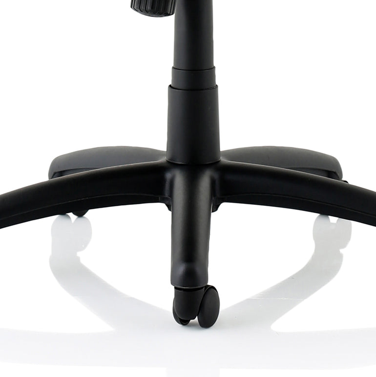 Winsor Medium Back Executive Black Leather Office Chair with Arms