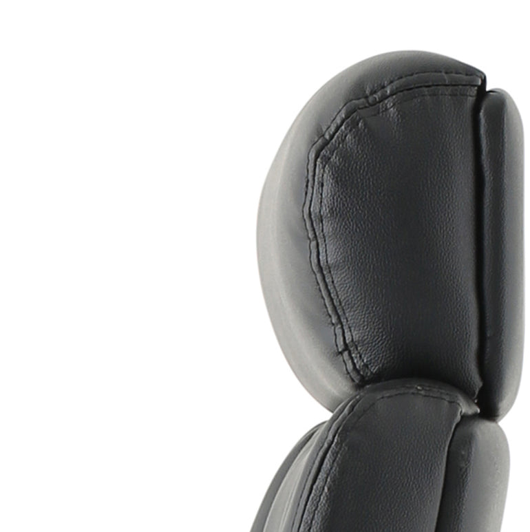 Winsor Medium Back Executive Black Leather Office Chair with Arms
