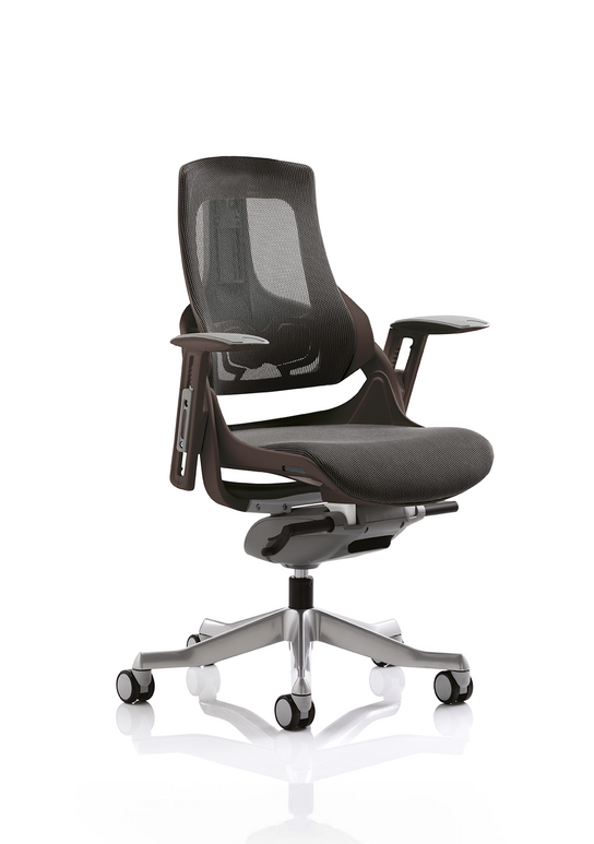 Zure High Back Black Shell Executive Office Chair with Arms