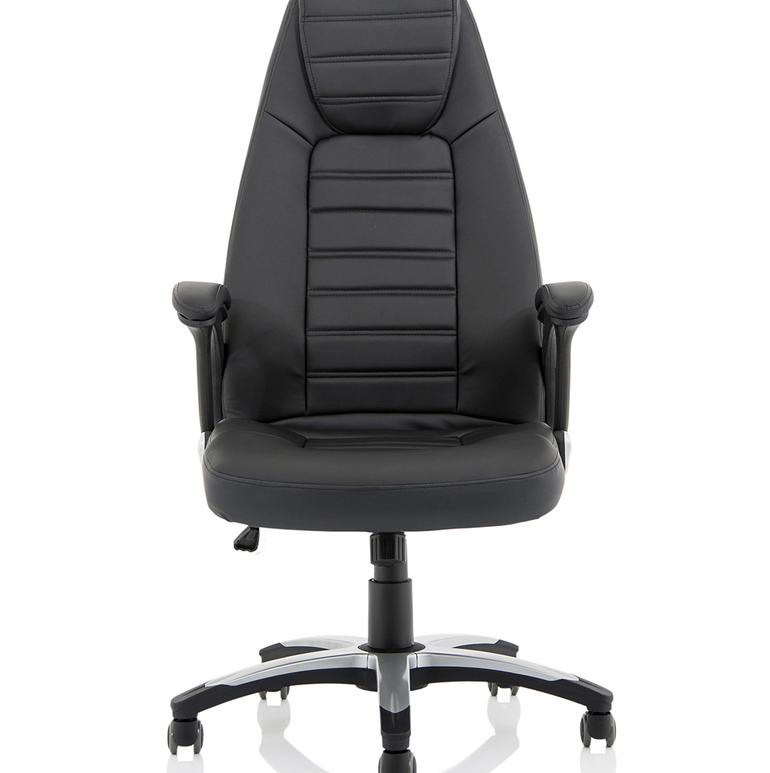 Metropolis High Back Black Leather Executive Office Chair
