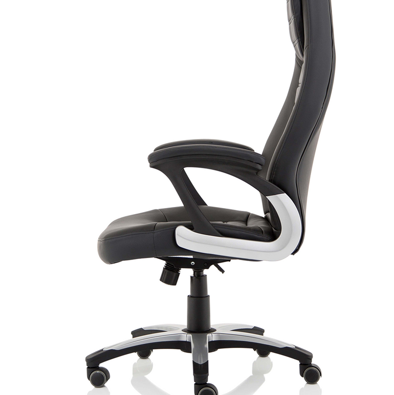 Metropolis High Back Black Leather Executive Office Chair