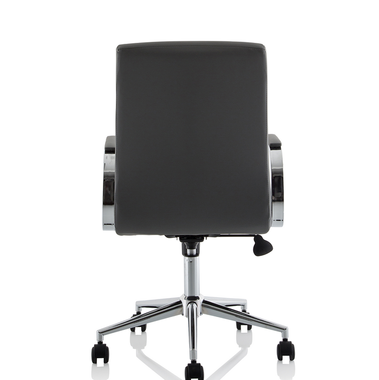 Ezra Medium Back Leather Executive Office Chair with Arms