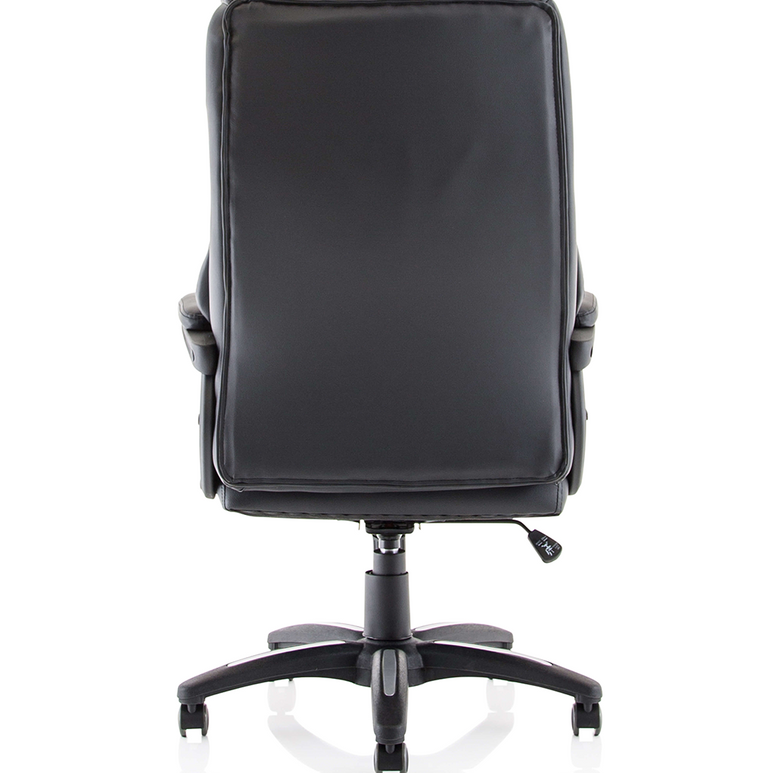 Stratford High Back Executive Black Leather Office Chair with Arms
