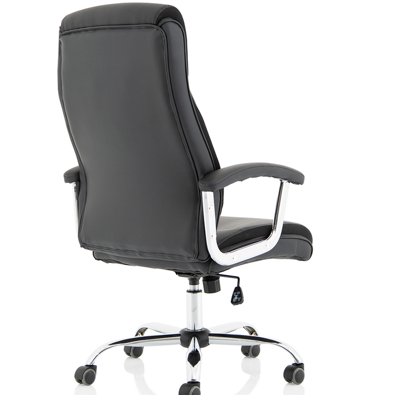 Hatley High Back Black Leather Executive Office Chair with Arms