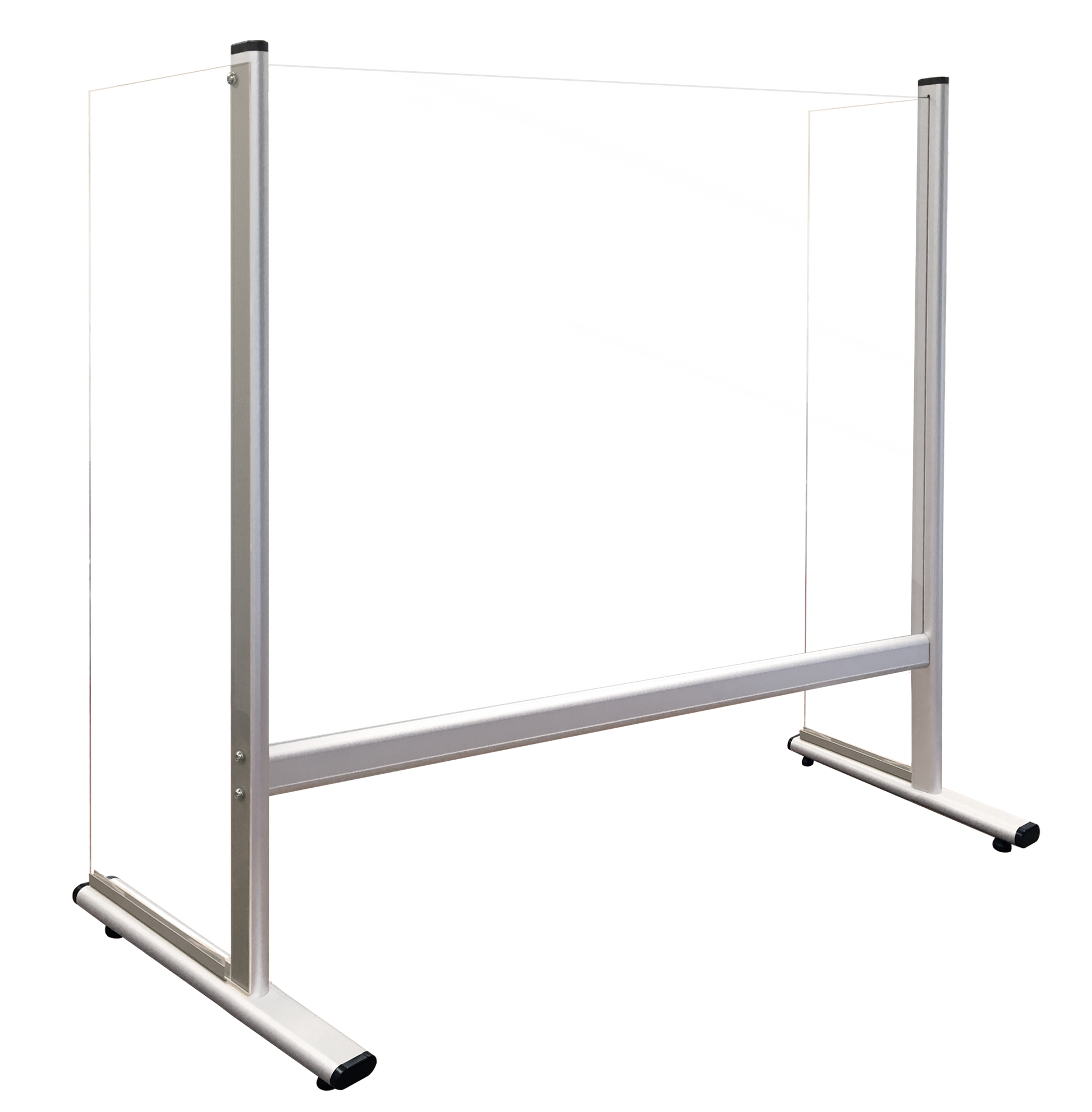 Counter And Desk Glass Protection Screen With Side Panels