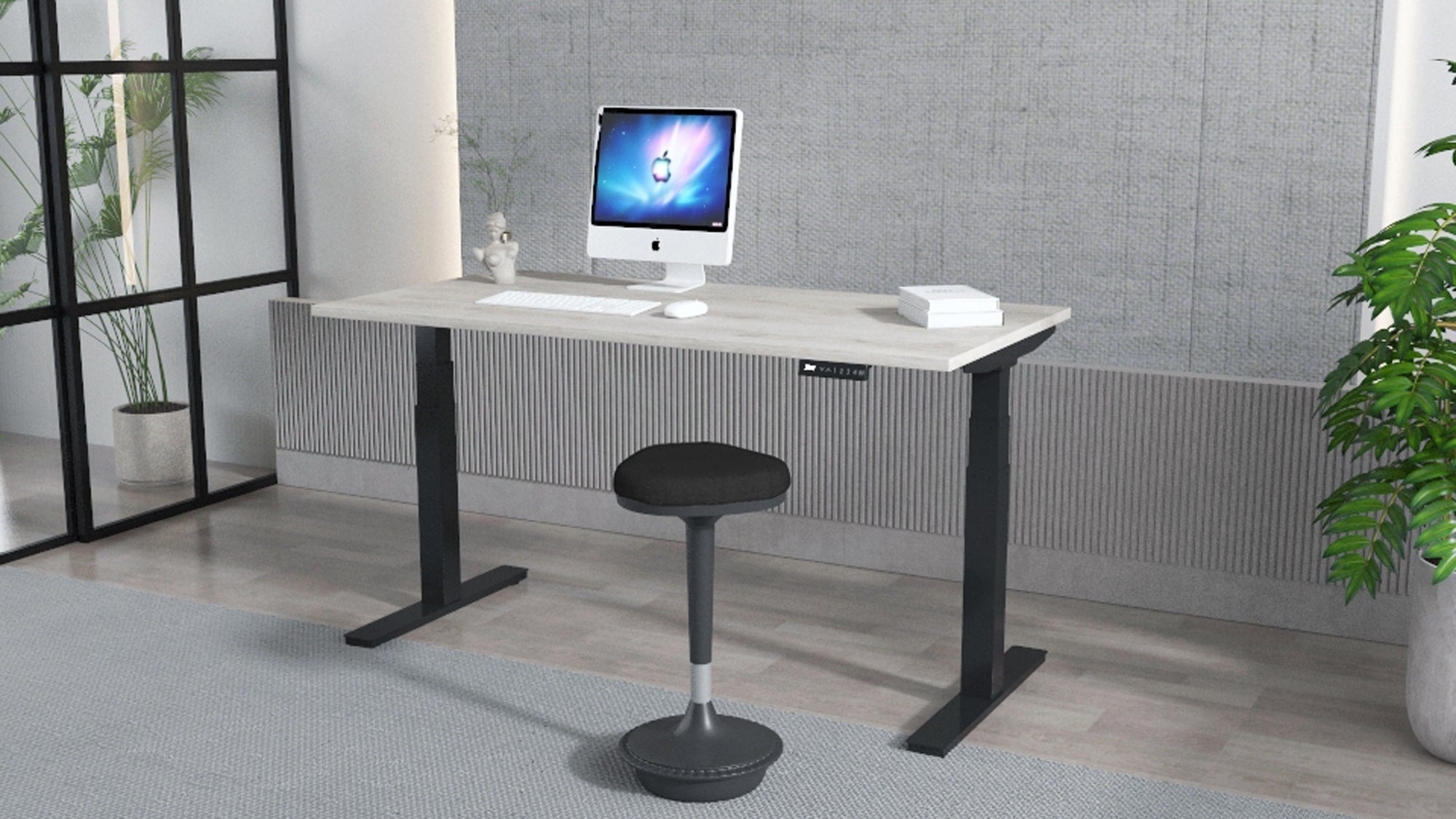 Gray deals adjustable desk