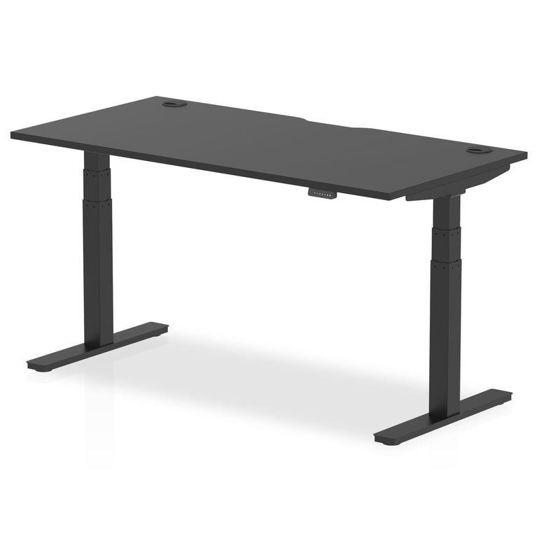 Air Height Adjustable Black Series Desk with Cable Ports