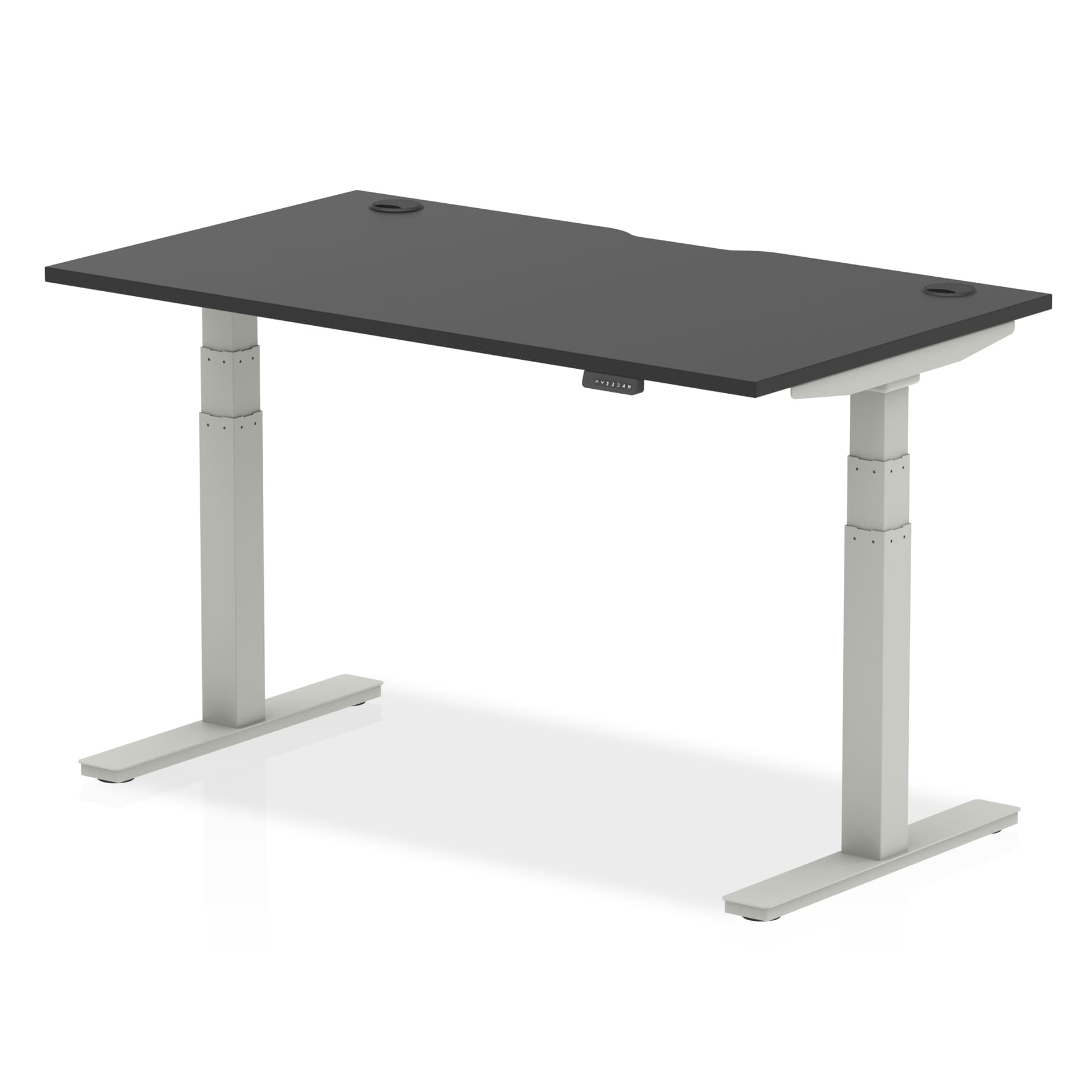 Adjustable height clearance desk black