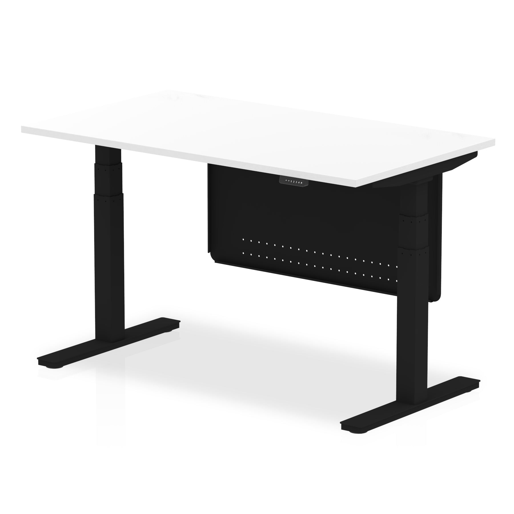 Air Height Adjustable Desk with Steel Modesty Panel