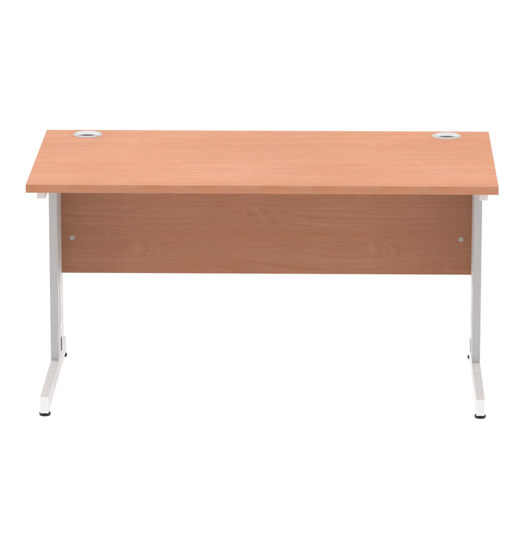 Impulse 1400mm Straight Desk Cable Managed Leg