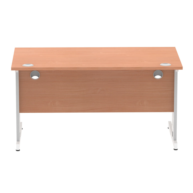 Impulse 1400mm Straight Desk Cable Managed Leg