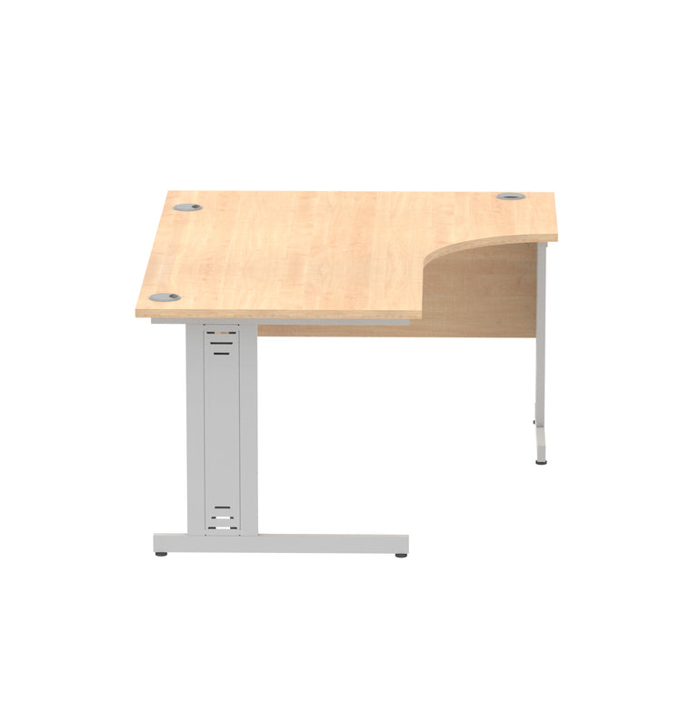 Impulse 1600mm Left Crescent Desk Cable Managed Leg