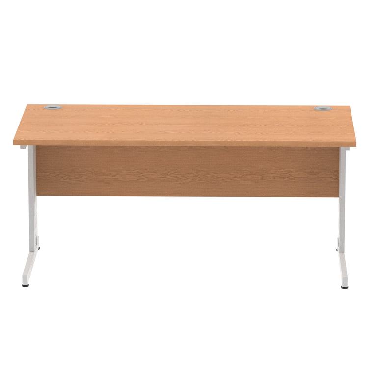 Impulse 1600mm Straight Desk Cable Managed Leg