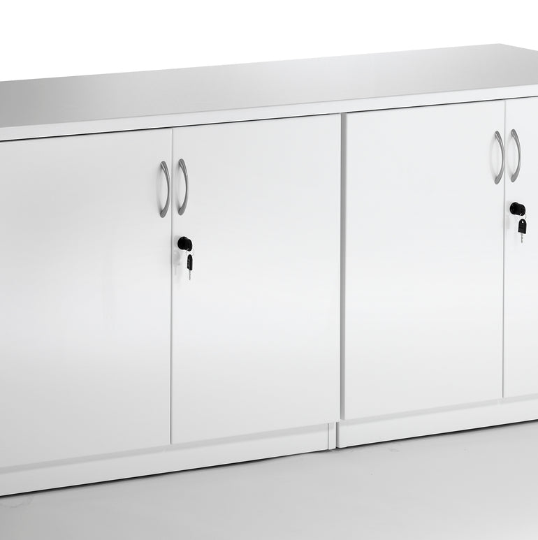 High Gloss Twin Cupboard With Credenza Top