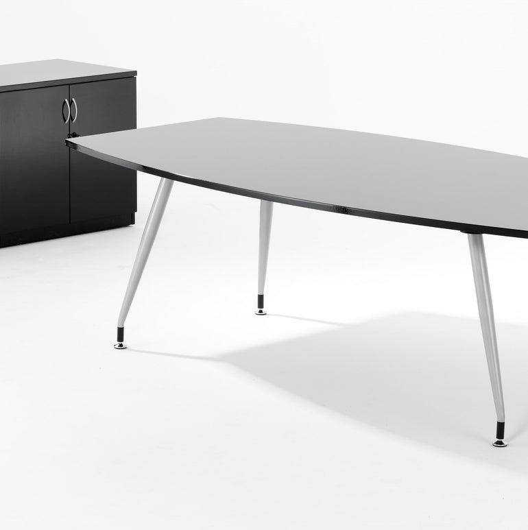 High Gloss Twin Cupboard With Credenza Top