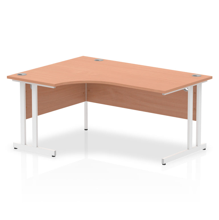 Impulse 1600mm Left Crescent Desk Cantilever Leg